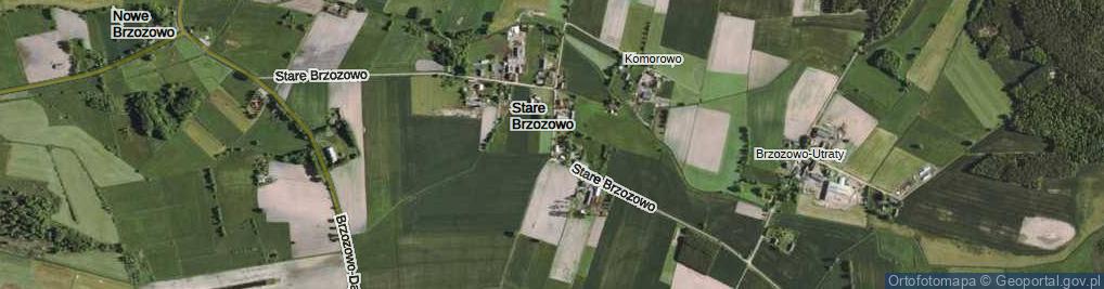 Zdjęcie satelitarne Stare Brzozowo ul.